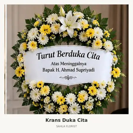 Krans Bunga Duka Tabanan
